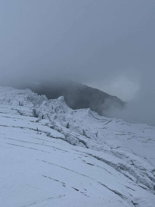 Crevasses in the mist